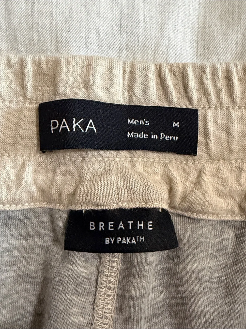 PAKA Men's Alpaca Joggers Size Medium Breathable Baby Alpaca Pants